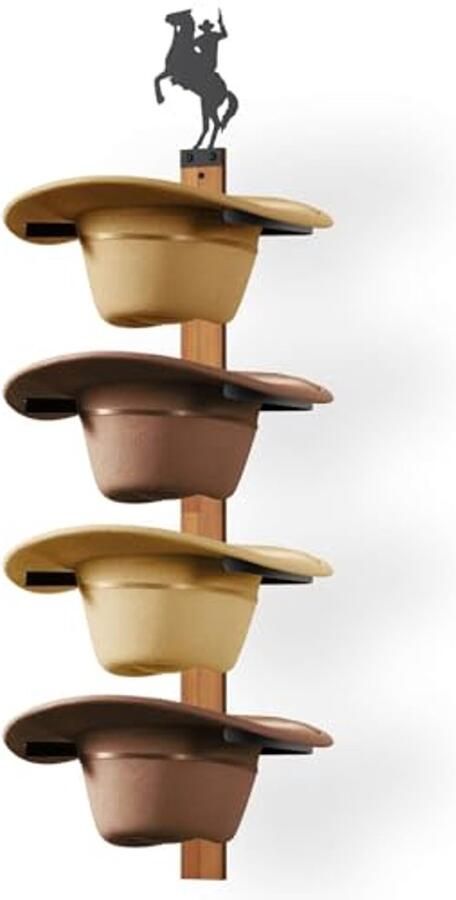 Cowboy Hoedenrek Set van 4 Perfect voor Hoeden Organisatie