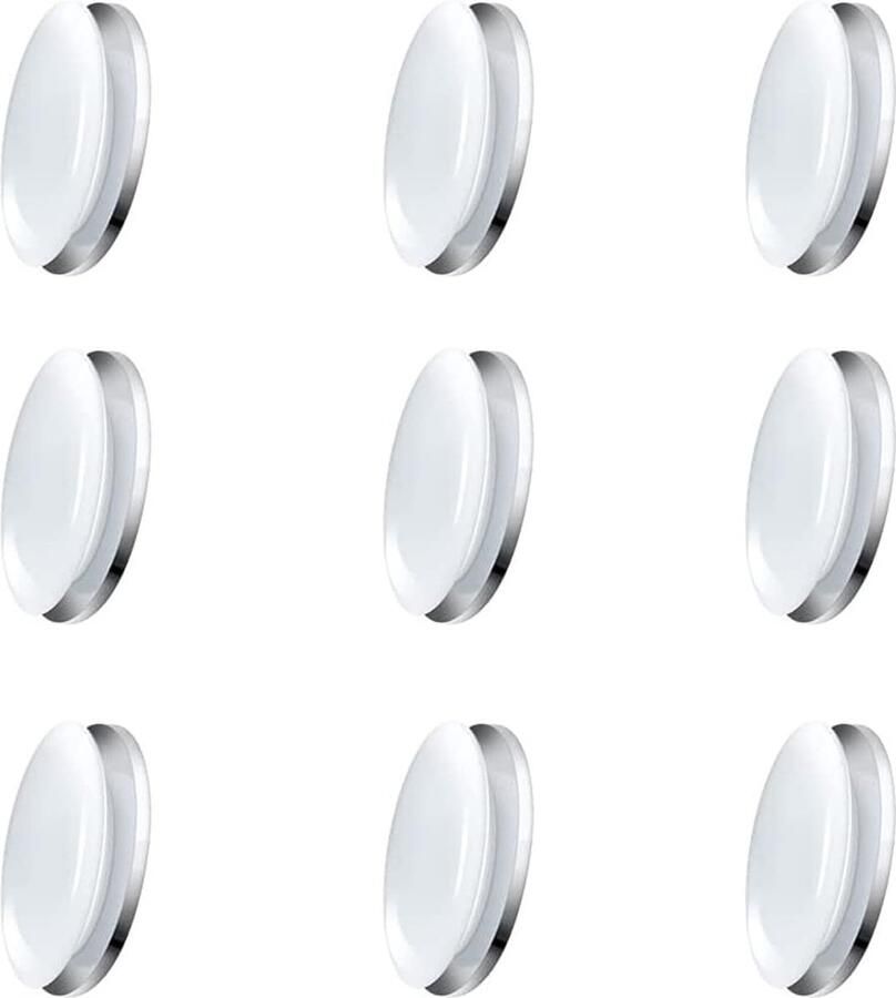 Create beauty0 9 paar ronde magnetische gordijngewichten gordijngewichtsbanden voor douchegordijngordijnen tafelkleden waterdicht wit