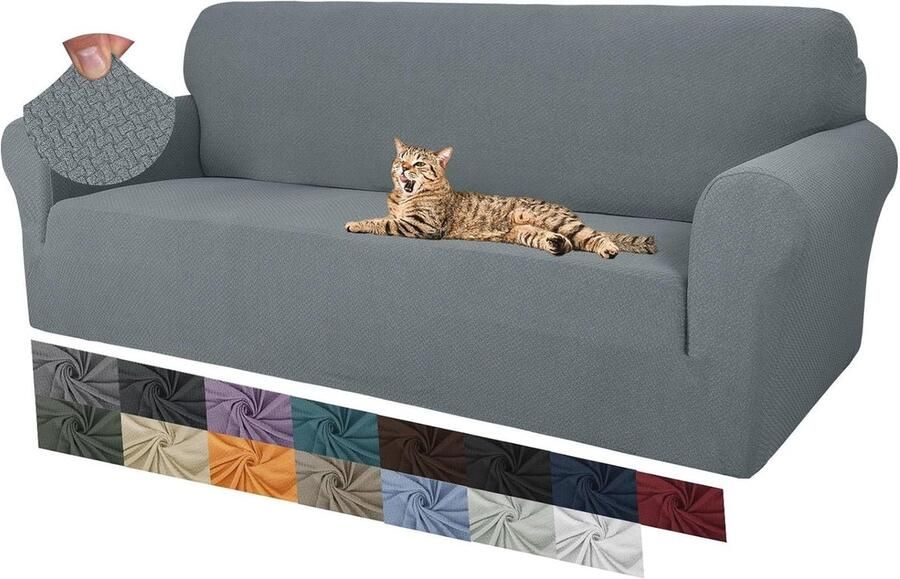 Creatieve Jacquard 3-zits Bankovertrek Super Stretch Antislip Huisdiervriendelijk