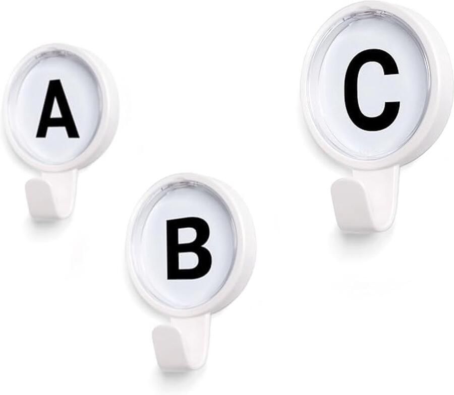 Creatieve kapstok gepersonaliseerd 1 stuk wit hoogwaardige materialen