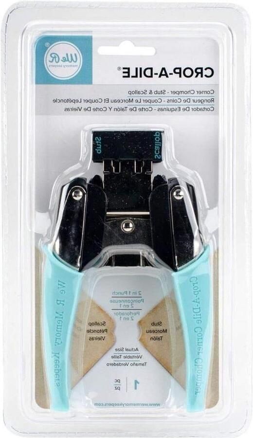 Crop-A-Dile Corner Chomper Gereedschapsset veelkleurig hoek afrondingspons