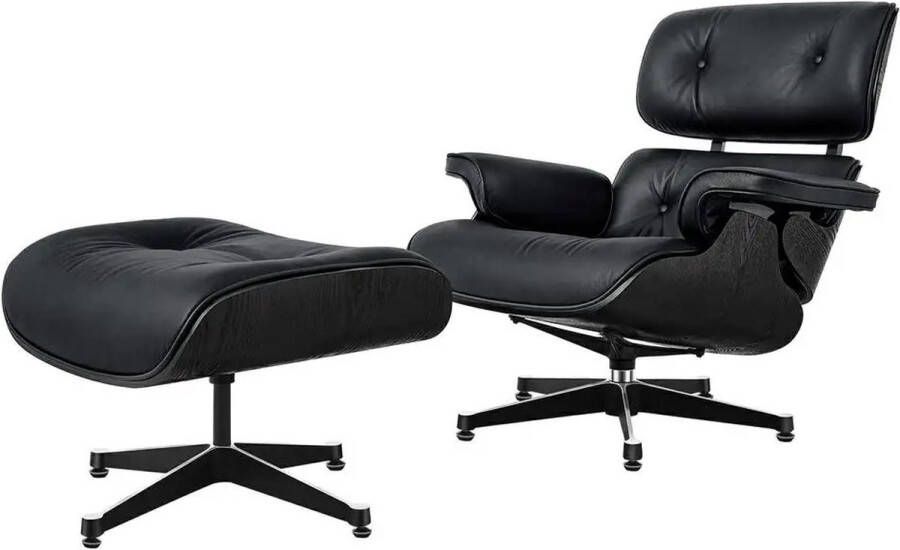 Crossover Retail Fauteuil Memory Foam Loungeset Ergonomische Zithouding Relaxstoel RelaxFauteuil 360° Lounge stoel Zwart