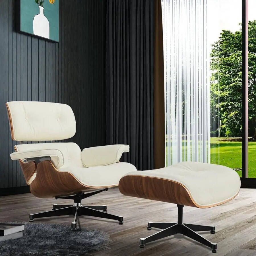Crossover Retail Fauteuil Memory Foam Loungeset Ergonomische Zithouding Relaxstoel RelaxFauteuil 360° Lounge stoel Wit