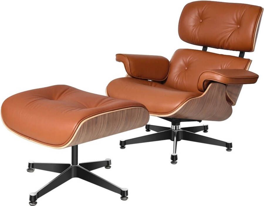 Crossover Retail Fauteuil Memory Foam Loungeset Ergonomische Zithouding Relaxstoel RelaxFauteuil 360° Lounge stoel Bruin