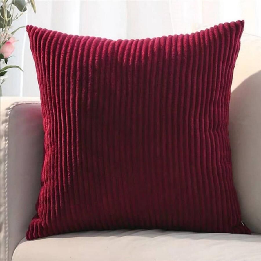 Kussenhoes 40*60 cm -L Slaapkamer Woonkamer Woondecoratie Kussenhoes voor slaapbank Corduroy bankdecoratie Corduroy kussenhoes voor slaapkamer Zonder kern Gestreepte sierkussenhoes