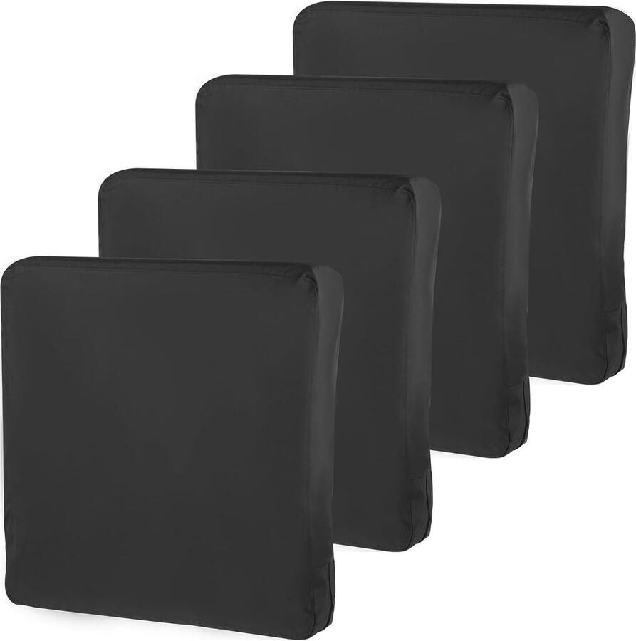 Cushion Covers voor Tuinstoel 4 Stuks Zonder Vulling Waterdicht Stofdicht Tuin Kussenhoezen voor Patio Tuin 60 x 60 x 10 cm Donkergrijs