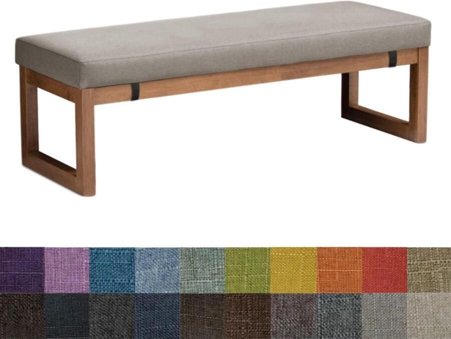 Titel: Zitkussen voor bank tuinbank eetbank eetkamer 80 x 30 x 5 cm grijs