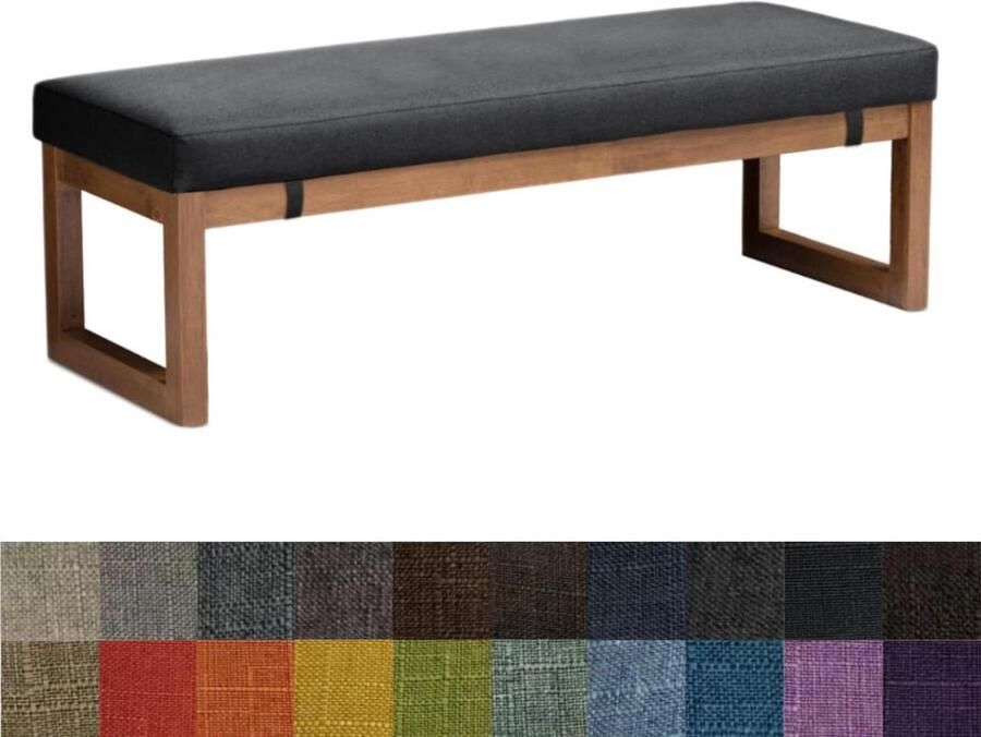 Cushion Seat Cushion for Sofa Kitchen Bench Garden Bench Dining Bench Window Sill Chair (160X40X5CM Deep Warm Grey)