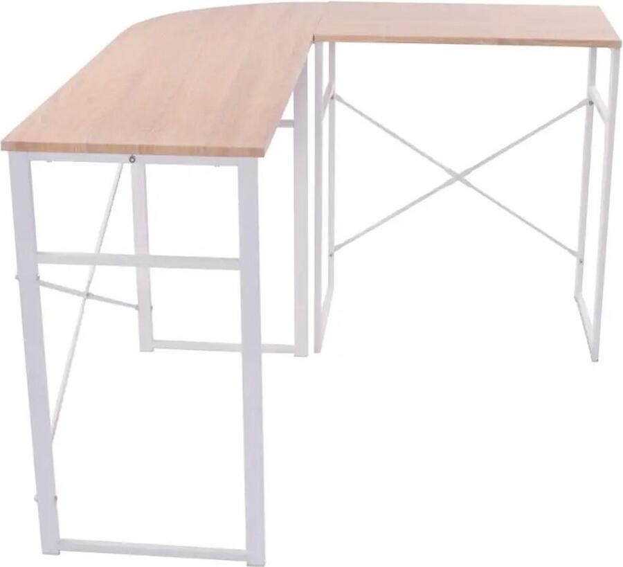 D-Store L-Vormig Bureau Hoektafel Home Studio Tafel Gaming Tafel Workstation Ruimtebesparende Anti-kras Slijtvast
