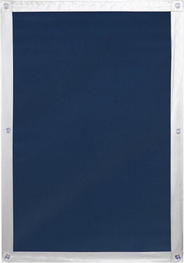 Dakraam zonwering Verduistering zonnezeil voor binnen blauw 59 cm x 969 cm MK06 zonwering zuignap