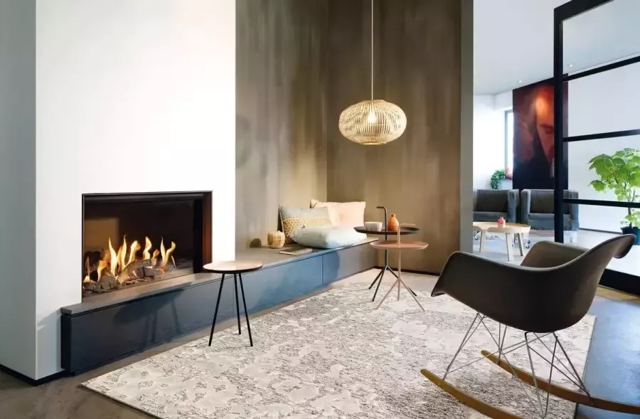 Damast Vloerkleed Grijs 80cm x 150cm