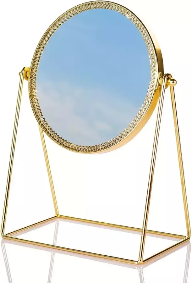 Dawoo Gouden make-upspiegel kaptafel spiegel slaapkamer schoonheidssalon diameter 15 cm Phnom Penh make-upspiegel