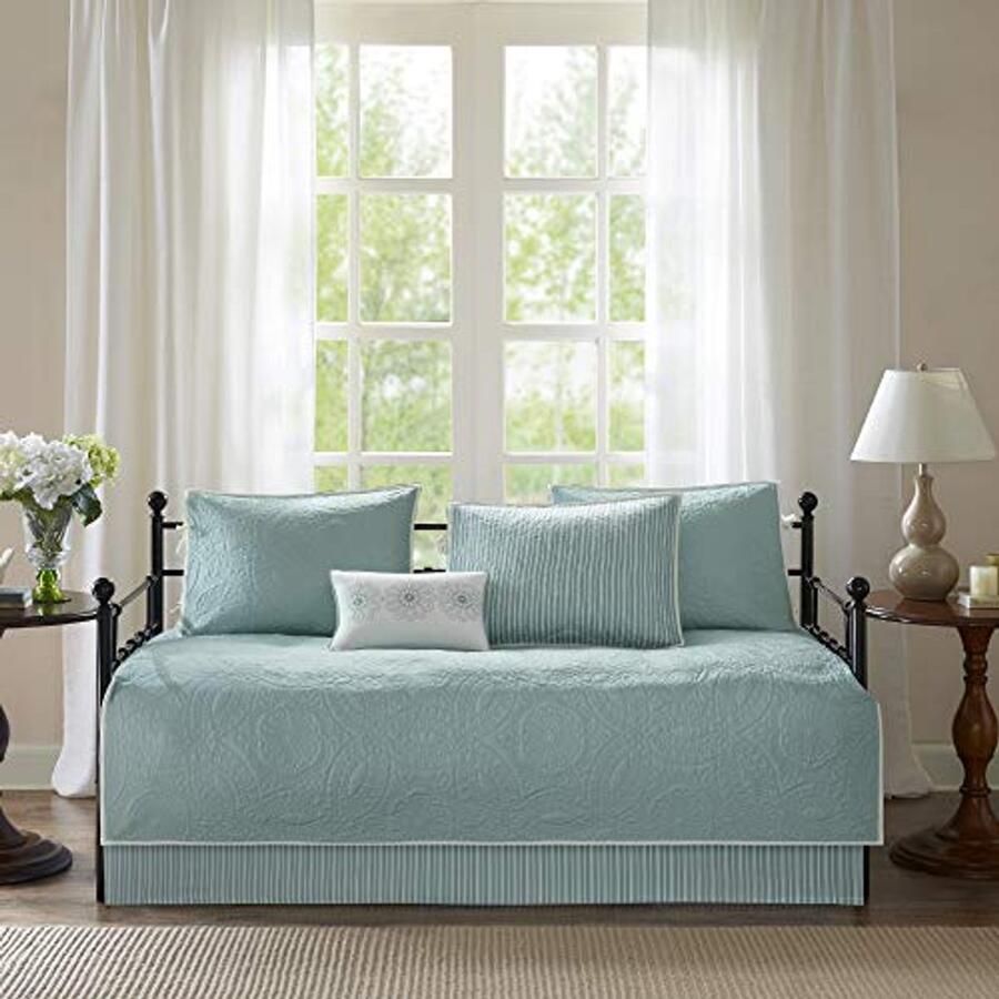 Daybed Quilt Bedding Set 75 x 39 Blauw