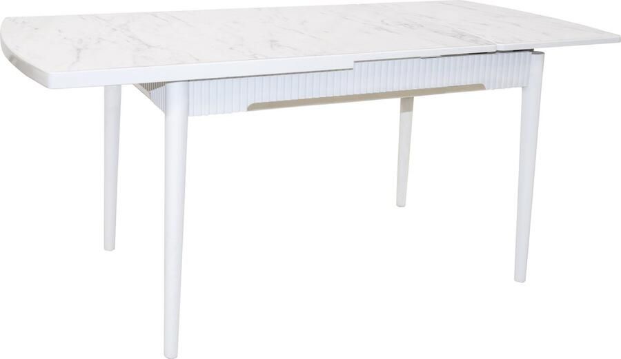 De Sfeer Keukentafel Eetkamertafel EetTafels Inklapbaar Marmo 2- 165x80 cm 4 tot 6 personen Eettafel MDF