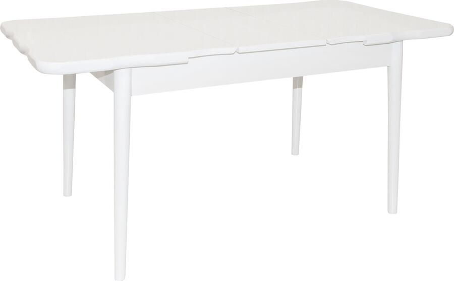 De Sfeer Keukentafel Eetkamertafel EetTafels Inklapbaar Sneeuwwitte 165x80 cm 4 tot 6 personen Eettafel MDF