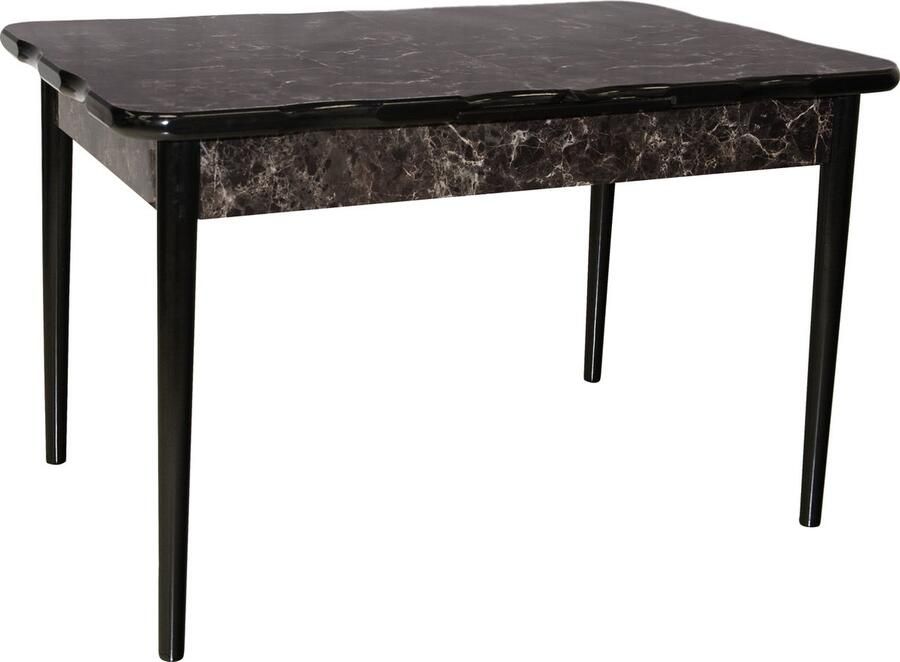 De Sfeer Keukentafel Eetkamertafel EetTafels Inklapbaar Zwarte Steen 165x80 cm 4 tot 6 personen MDF