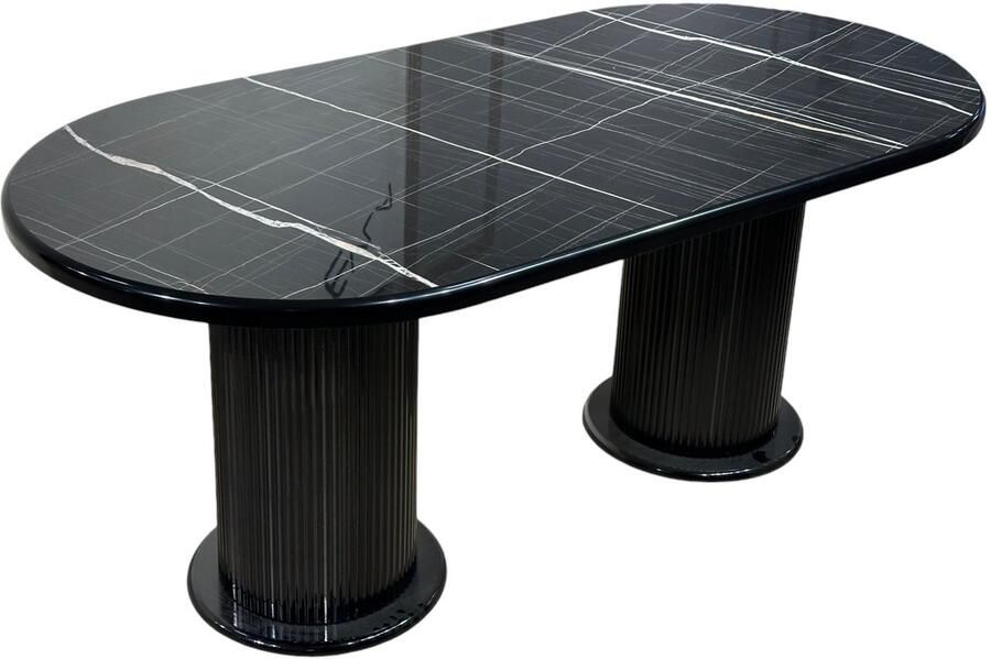 De Sfeer Keukentafel Eetkamertafel EetTafels Ovaal SonatoLuna 90X180 cm 4 tot 8 personen Eettafel MDF