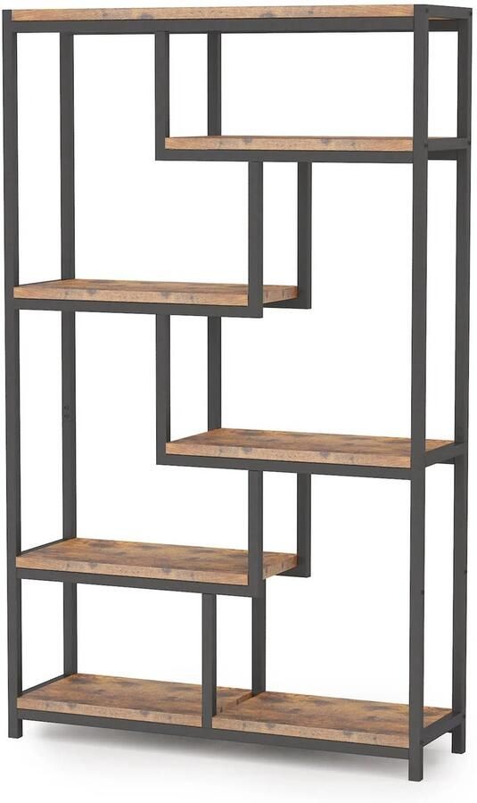 Deboer10.NL boekenrek -boekenkasten boekenkast industrieel 5-laags vrijstaande rekken Opbergmeubel voor woonkamer Thuiskantoor 165 x 100 x 30 cm