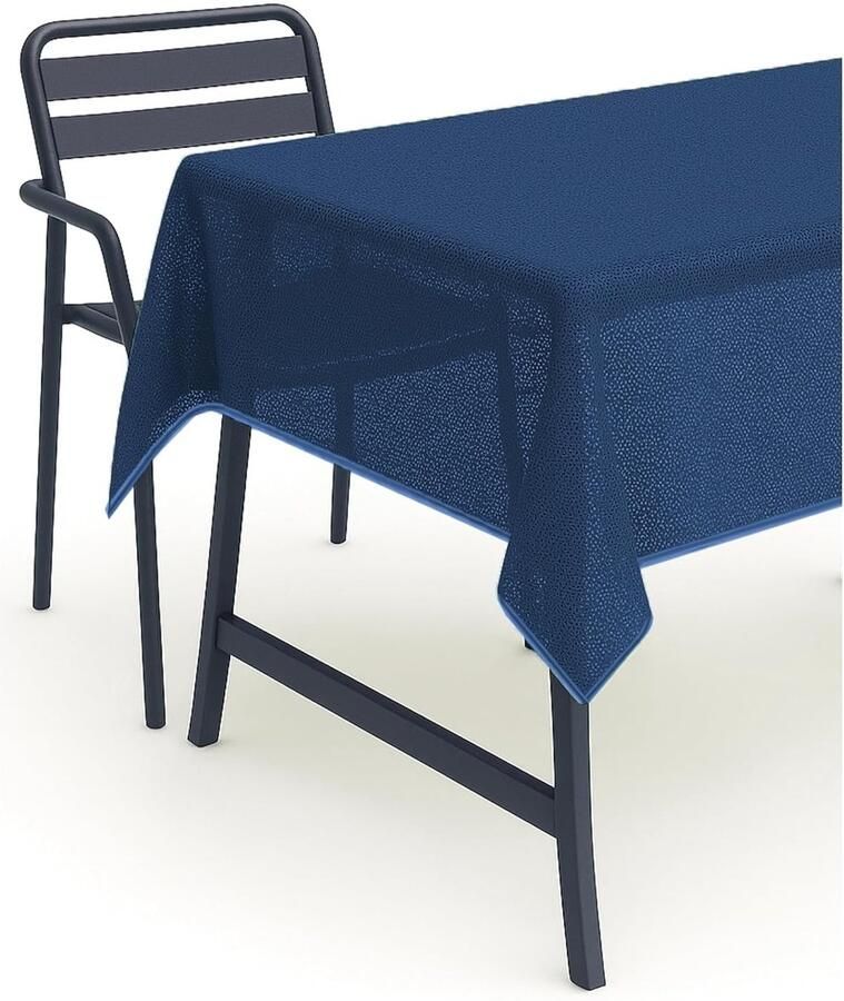 Decoratief tuintafelkleed wasbaar en weerbestendig 1 stuk rond 160 cm