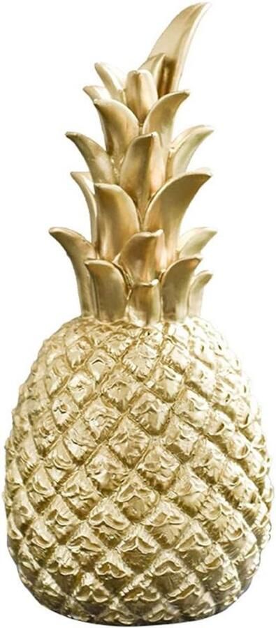 Decoratieve Ananas Goud Scandinavisch Modern Hars Decoratief Beeld voor Verjaardagsfeest Raam Bureau Thuis S M L
