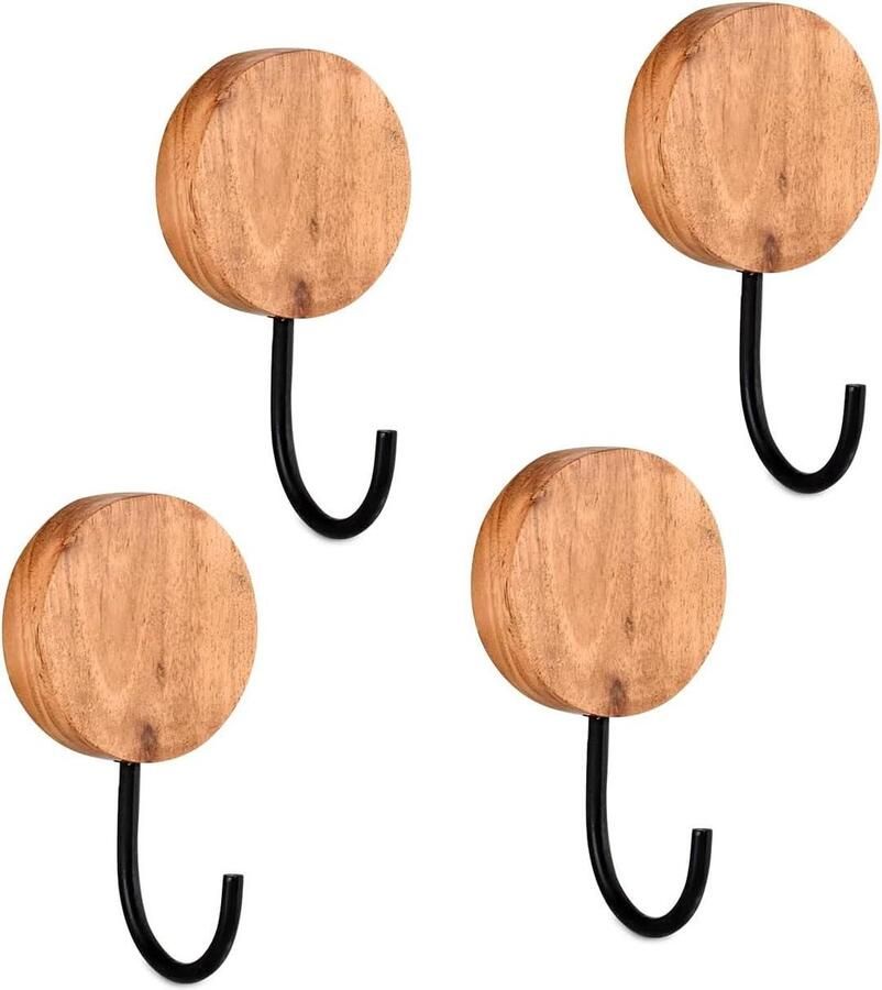 Decoratieve Boho Wandhaken Set van 4 Sleutelhouder Kapstok Handdoekhaken 635x508x1143 cm