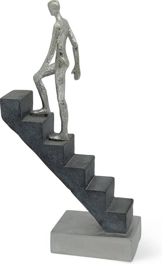 Decoratieve figuur Top of The Rock decoratie als motivatie & symbool voor succes van marmoriet 29 cm modern figuur als standbeeld voor decoratie woonkamer bureau decoratie en kantoor