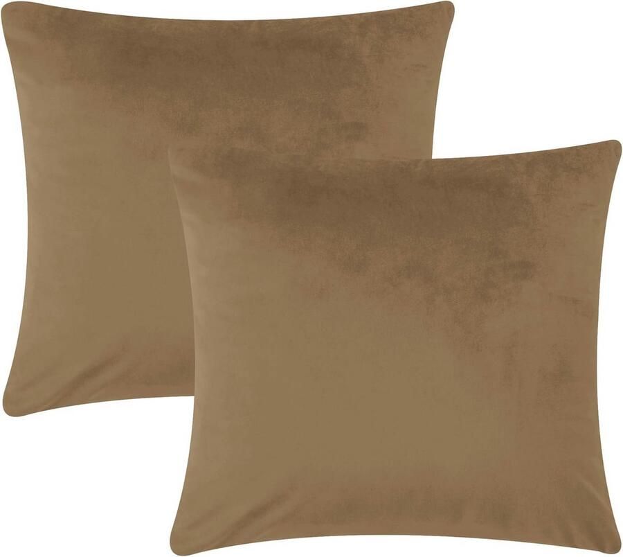 Decoratieve Fluwelen Kussenhoezen 45x45 cm Set van 2 Perfect voor Bank en Slaapkamer