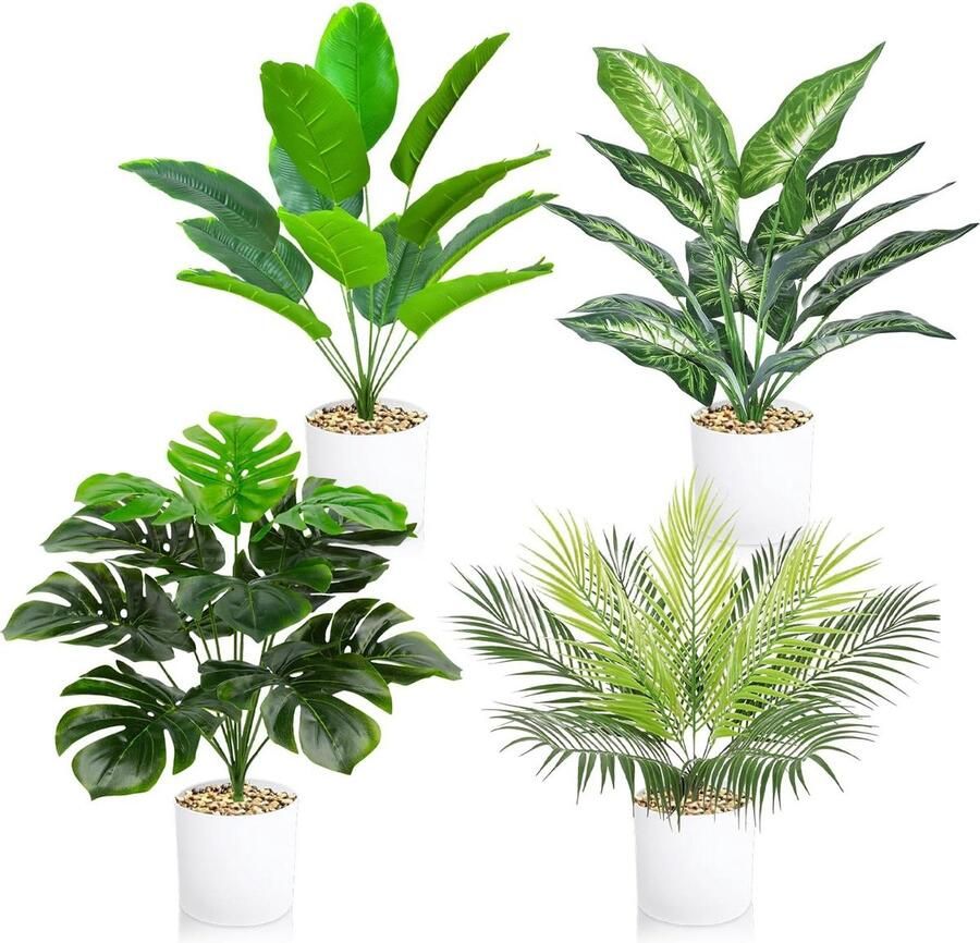 Decoratieve Kunstplanten voor Binnen in Potten Kunstplanten Kamerplanten voor Kantoor Bureau Slaapkamer Badkamer