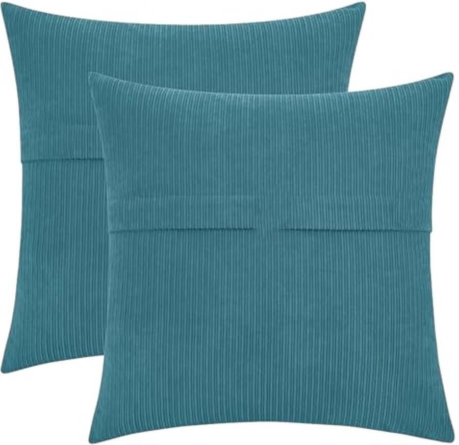 Decoratieve Kussenhoezen Set van 2 45 x 45 cm Cosy Farmhouse Accent Kussens voor Sofa en Bed