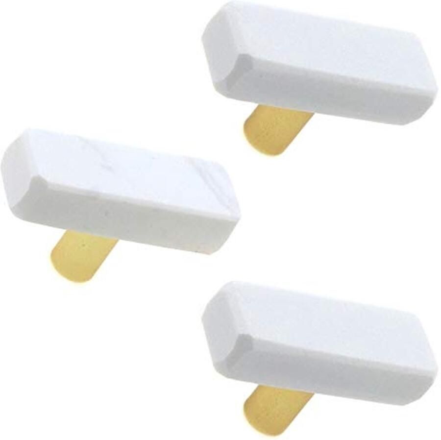 Decoratieve Marmeren Deurknoppen en Handgrepen Set van 3 voor Meubels