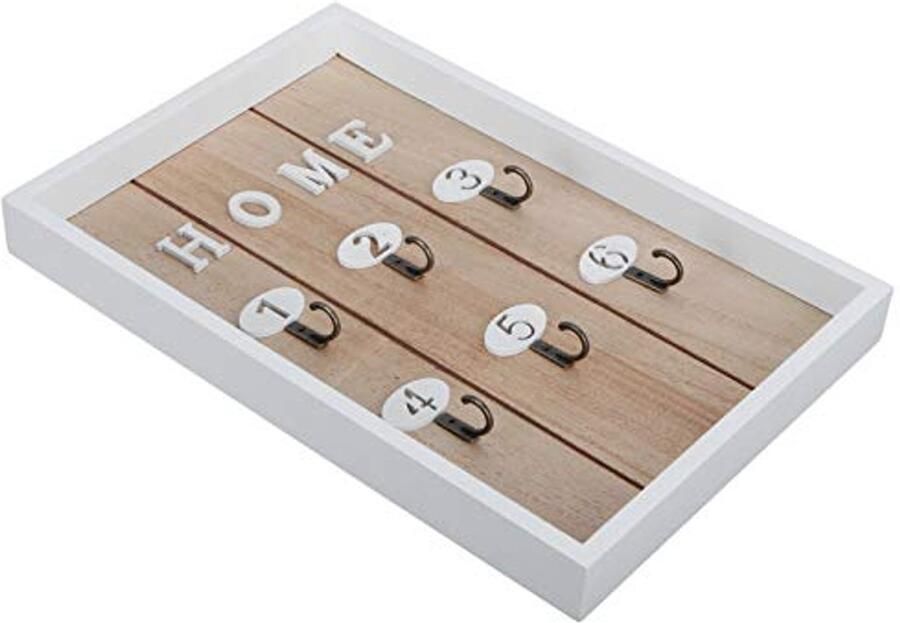 Decoratieve Sleutelhouder voor Muur Houten Wandrek 20 x 30 cm