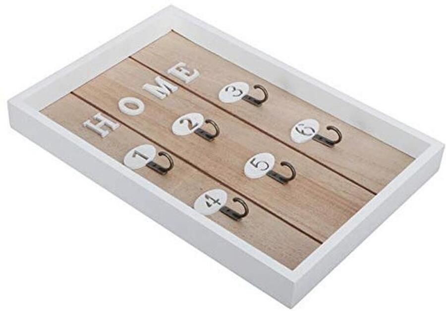 Decoratieve Sleutelhouder voor Muur Houten Wandrek 20 x 30 cm