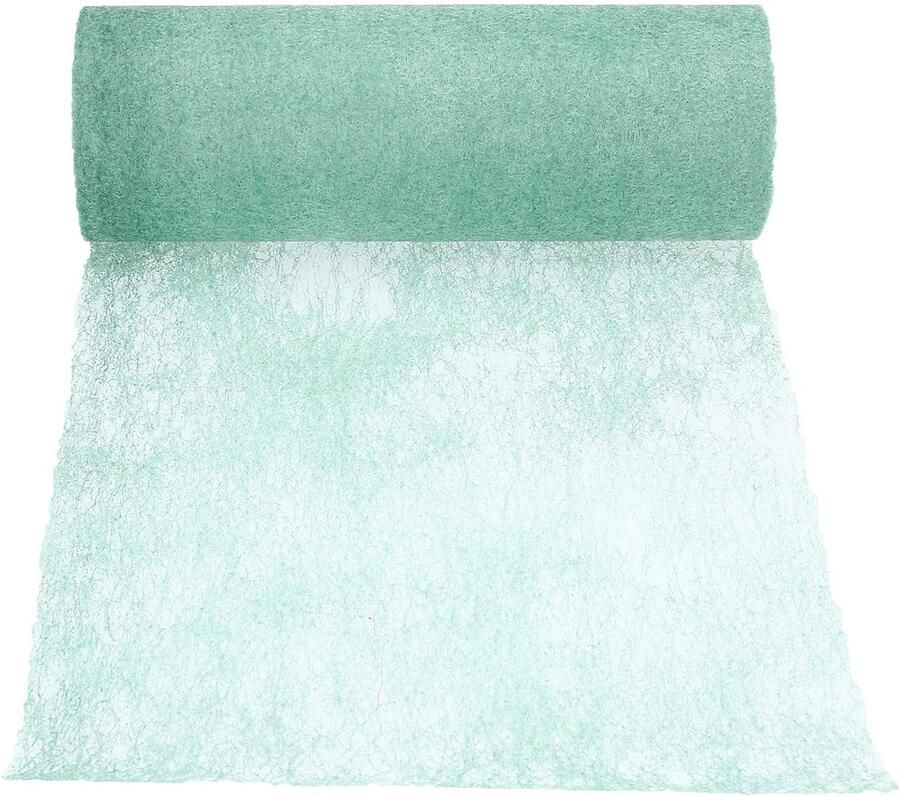 Decoratieve tafelloper van vlies veelzijdig 1 stuk 23 cm breed 20 meter lang 100% polypropyleen