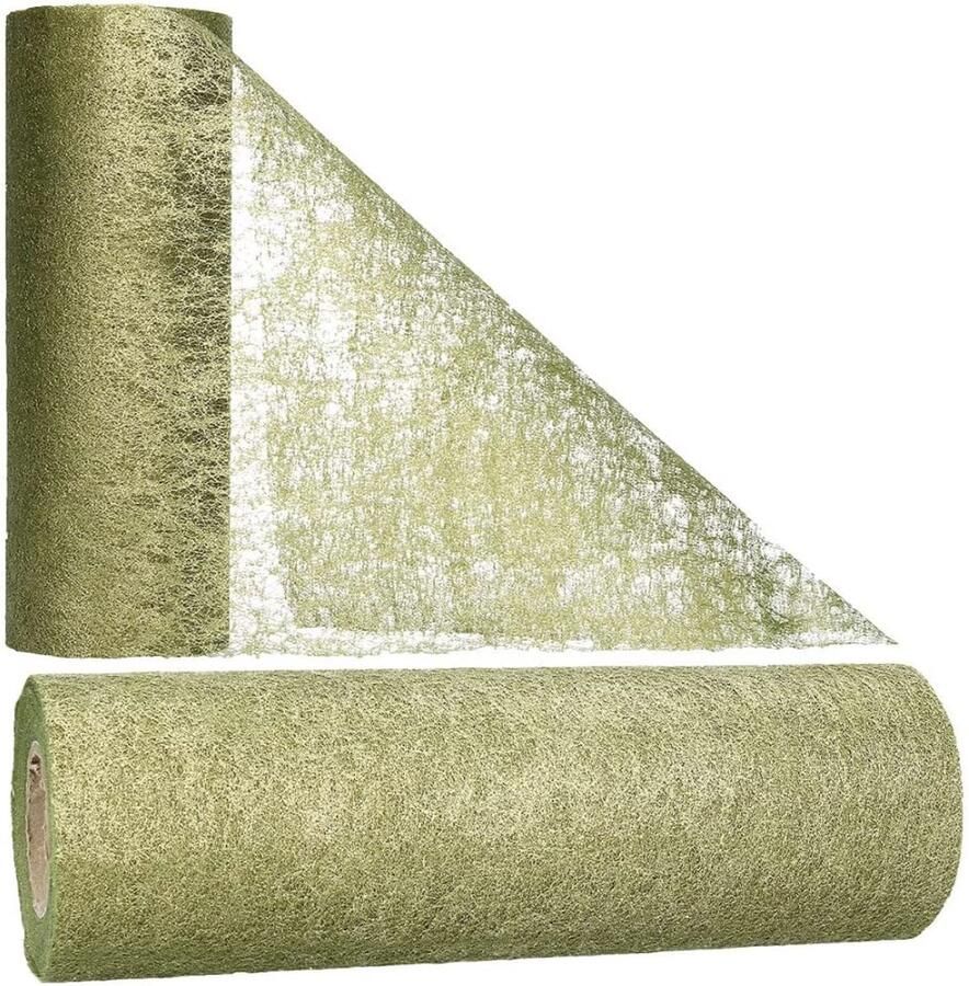 Decoratieve tafelloper van vlies veelzijdig en kleurrijk 1 stuk 30 cm breed 25 meter lang