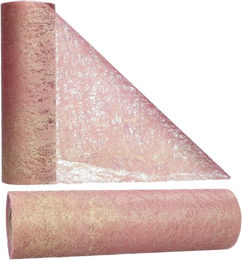 Decoratieve Vliestafelloper 17 5 cm breed 25 meter lang 100% polypropyleen veelzijdig