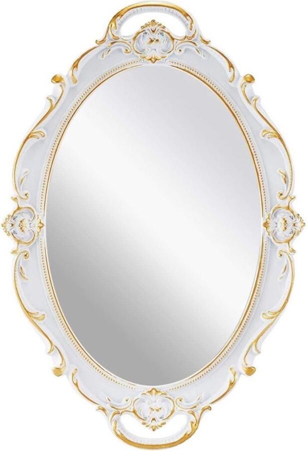 Decoratieve wandspiegel vintage hangende spiegel voor slaapkamer woonkamer dressoir decor antiek medium wit. Decoratieve wandspiegel vintage hangende spiegel voor de slaapkamer woonkamer dressoir decoratie antiek medium wit