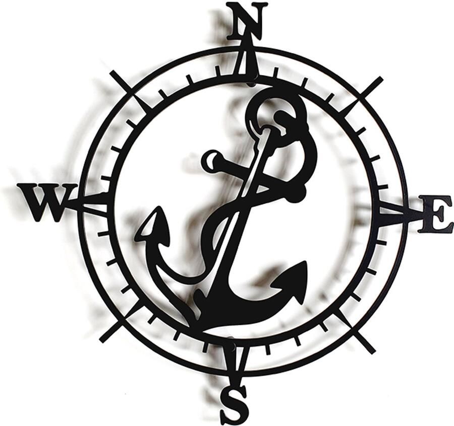 Decorizzly Windroos Kompas 3D ANKER