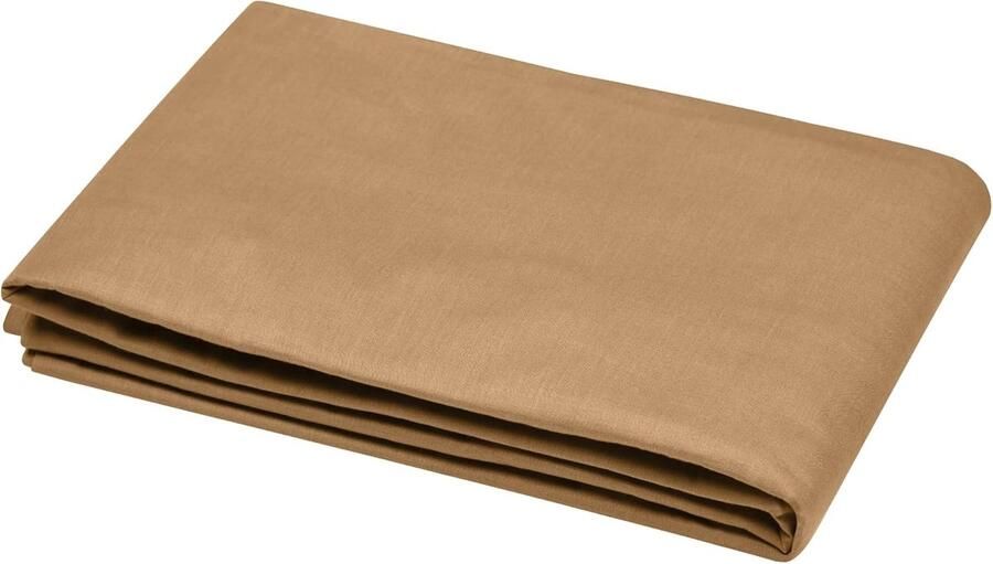 Dekbedovertrek 140 x 200 cm 100% Katoen Oeko-Tex Kleur Curry Ideaal voor Eenpersoonsbed Zacht en Comfortabel Beddengoed