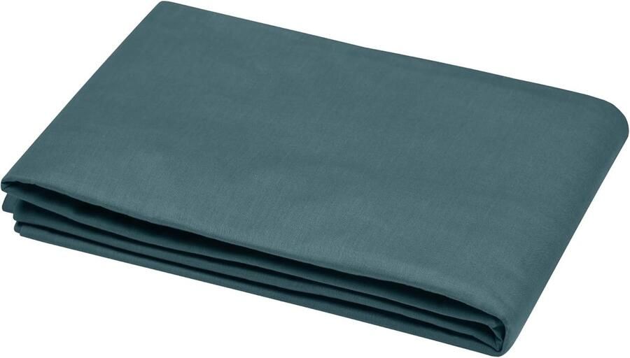 Dekbedovertrek 140 x 200 cm van 100% katoen in eucalyptus kleur Goed ademend en comfortabel voor eenpersoonsbedden