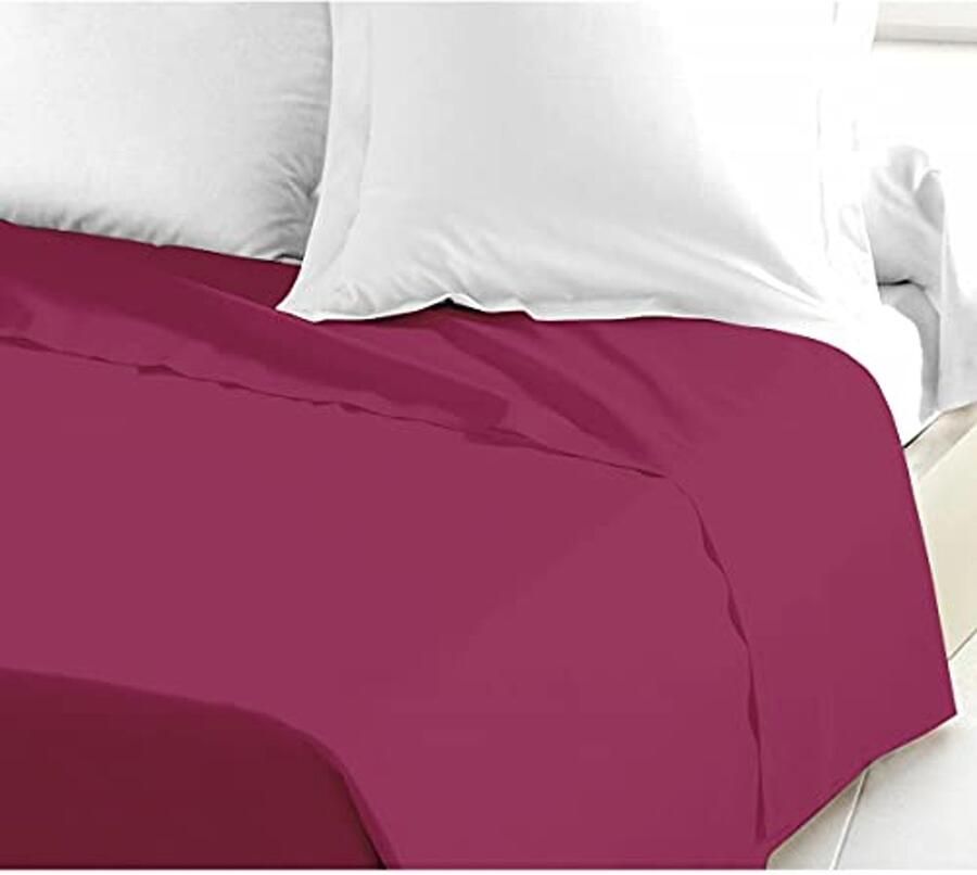 Dekbedovertrek 240 x 300 cm van 100% Katoen in Fuchsia Geschikt voor Tweepersoonsbed