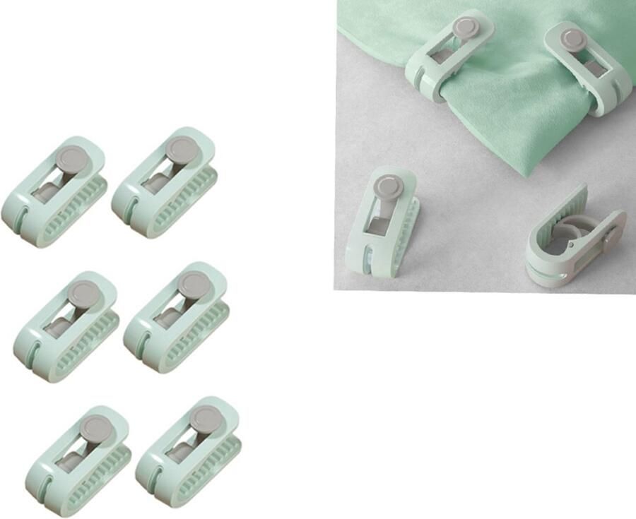 Dekbedovertrek Clips Antislip dekbedovertrekklem Voor het vastzetten van beddengoed Plastic Quilt Fixator Dekknoopsluitingen Verschuivende Bedaccessoire