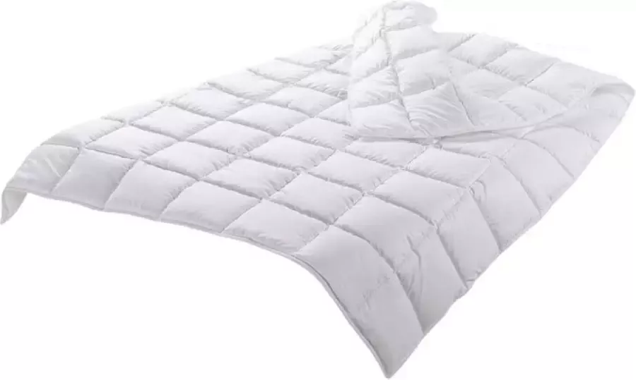 Deken voor 1 Persoon Bed 140 X 200 cm Wit Witte Dekbedtextiel Antiallergisch Dekbed Niet Geweven Stof