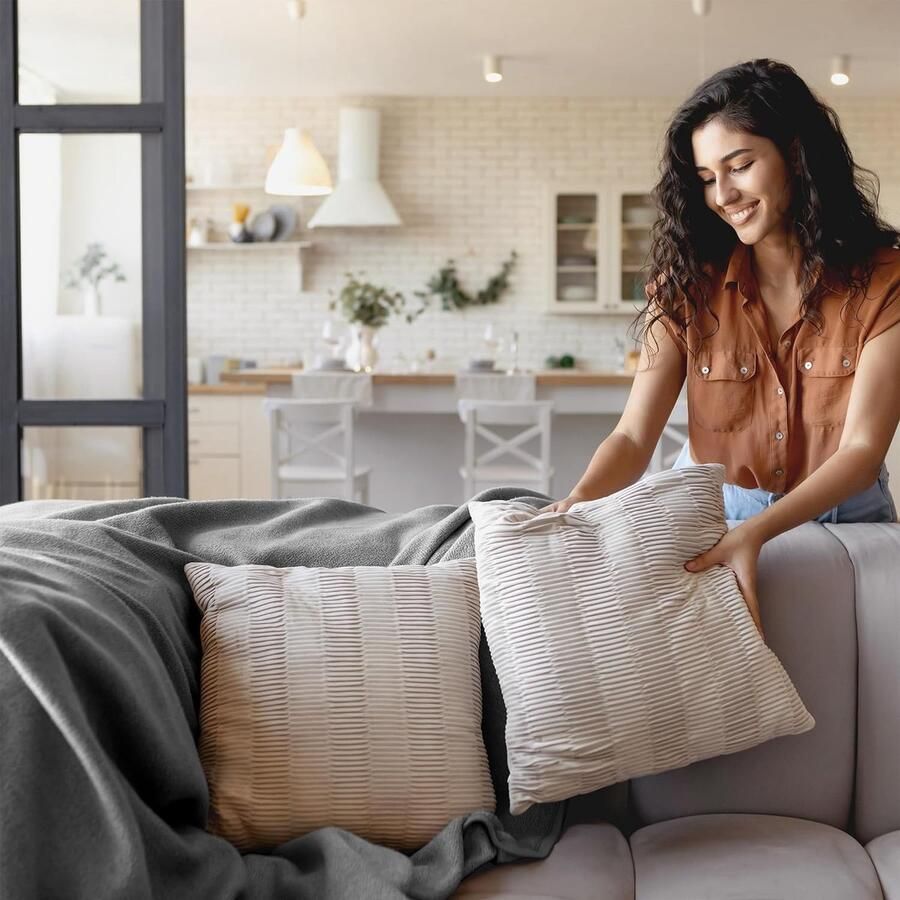 Deken voor bank bed knuffeldeken zachte en warme banksprei XL-deken sprei pluizige fleecedeken 150 x 200 cm dikke bankdeken donkergrijs