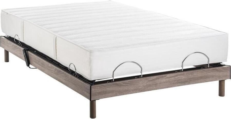 DEKO DREAM Opgerolde matras + elektrische relaxbedbodemset ERGO 6 Physiomax 140x200 cm Pocketveringmatras