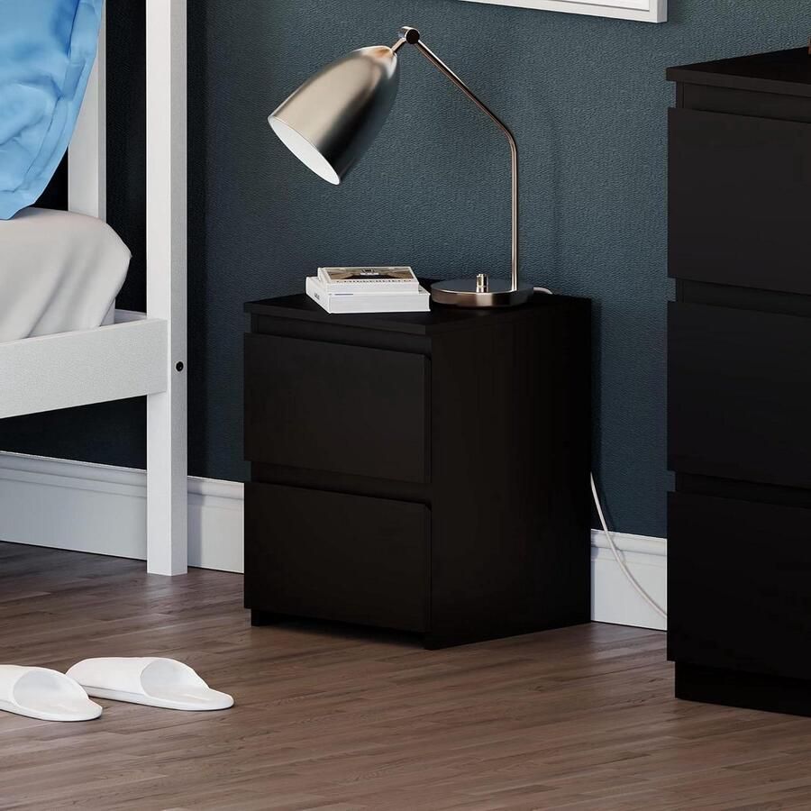 Denver nachtkastje zwart optimaal gebruik van ruimte 1 stuk