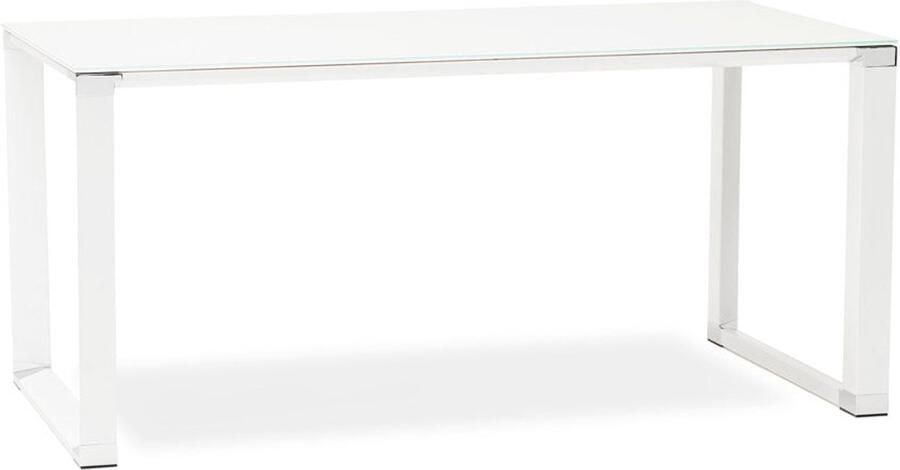 Design Bureau Compact Werkstation Duurzaam Geharde Glazen Blad