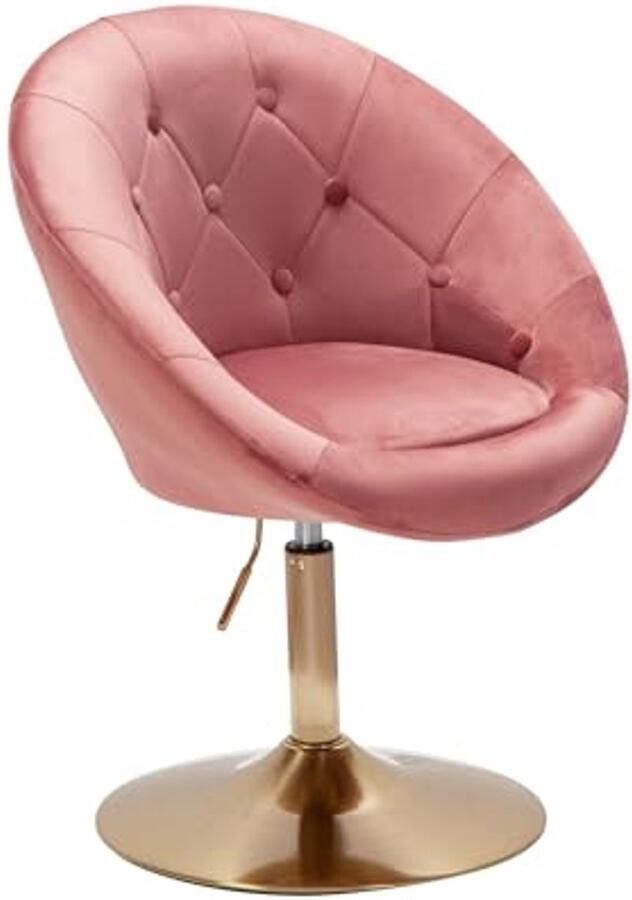 Design Draaistoel Fluweel Draaifauteuil met Rugleuning voor Lounge en Thuiswerk