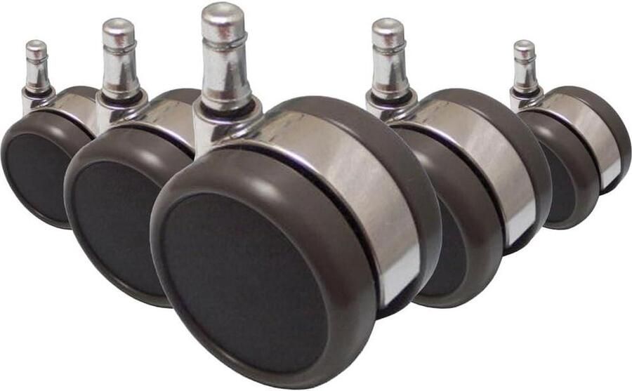 Design wielen verchroomd bureaustoel wieltjes voor harde vloeren HJH Office