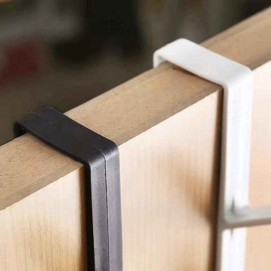 Deur Kapstok – Zwart – Over The Door Kapstok – Ruimtebesparend & Handig Voor Jassen Tassen & Petten E2.1