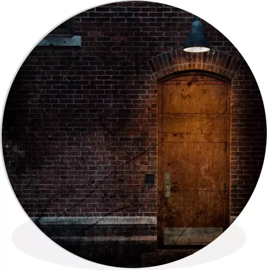 WallCircle Wandcirkel ⌀ 30 Deur Muur Lamp Architectuur Ronde schilderijen woonkamer Wandbord rond Muurdecoratie cirkel Kamer decoratie binnen Wanddecoratie muurcirkel Woonaccessoires - Foto 3